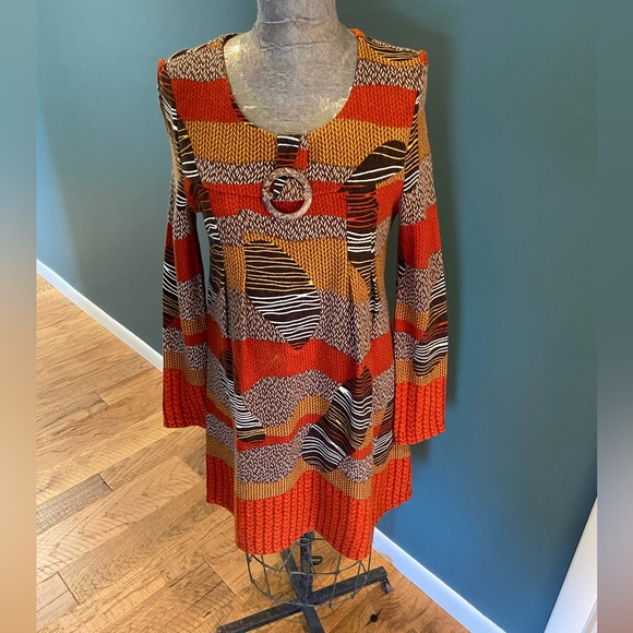 KATAYA Retro Vibe Simple Sweater Dress in Excellent Preowned Condition - Picture 1 of 10